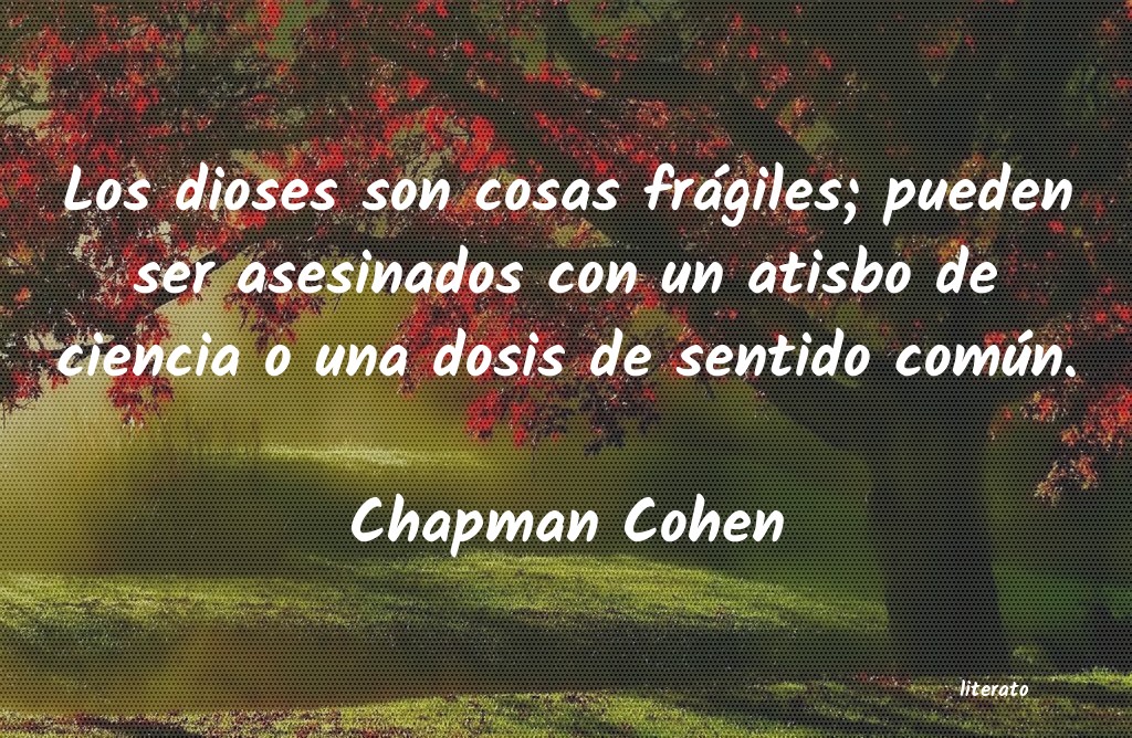 Frases de Chapman Cohen