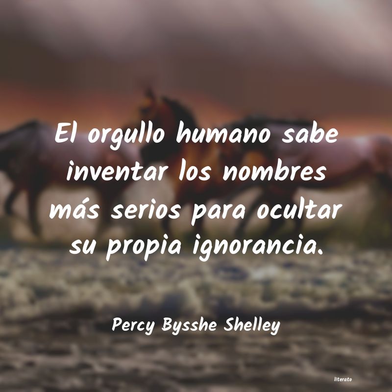 Frases de Percy Bysshe Shelley