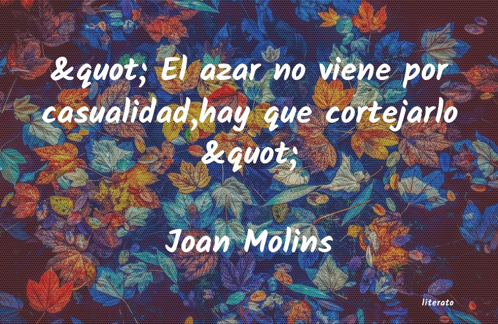 Frases de Joan Molins