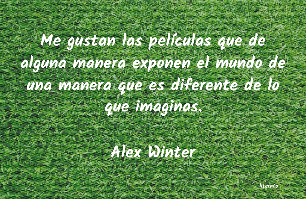 Frases de Alex Winter