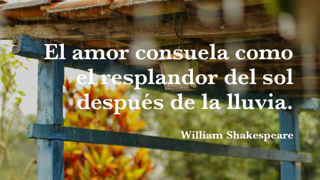 William Shakespeare no es amor