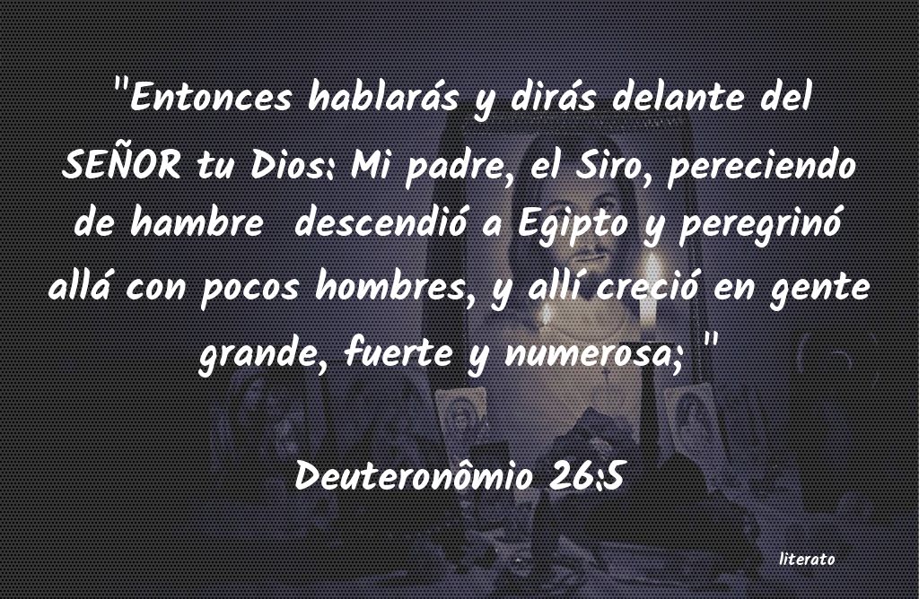 La Biblia - DeuteronÃ´mio - 26:5