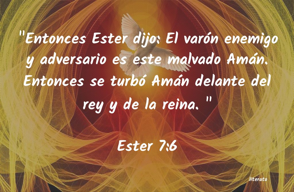 La Biblia - Ester - 7:6