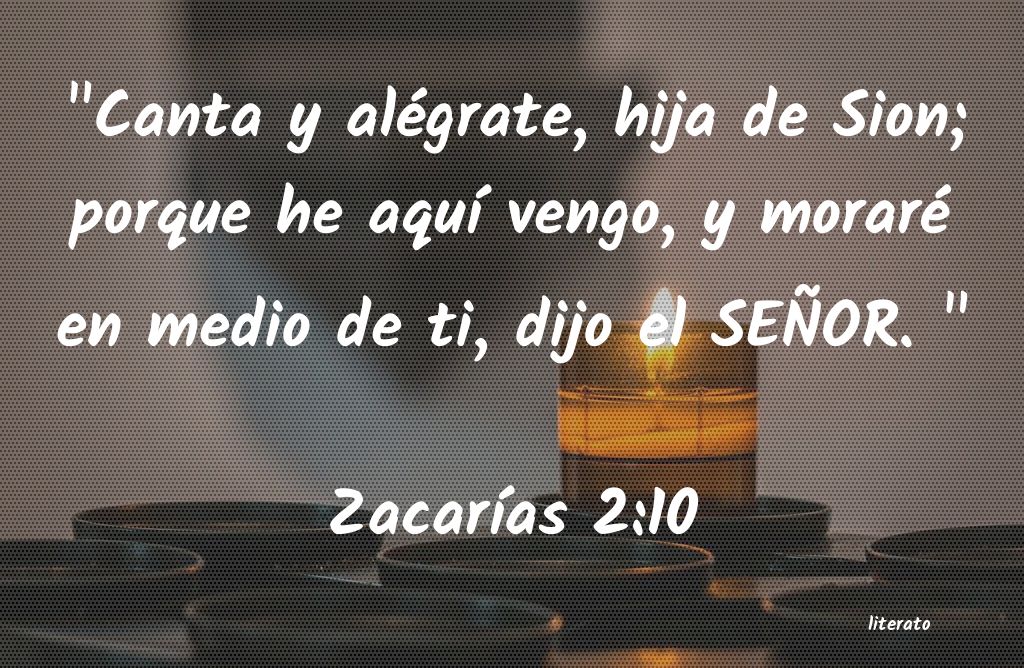 La Biblia Zacarias 2 10