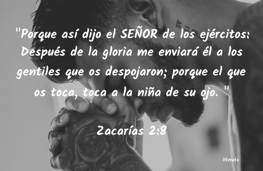 Zacarias 2:8 - Bíblia