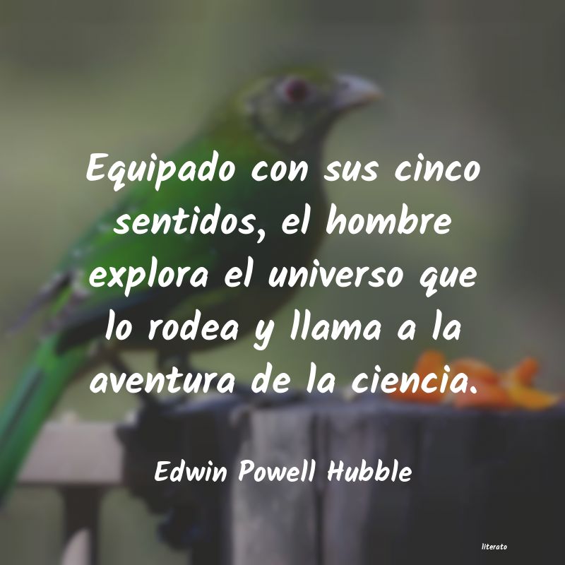 Frases de Edwin Powell Hubble - literato