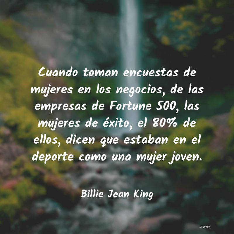 Frases de Billie Jean King