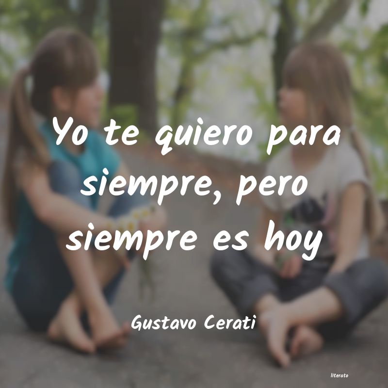 Gustavo Cerati: Yo te quiero para siempre, per