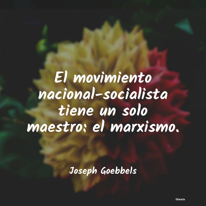 Frases de joseph goebbels - literato