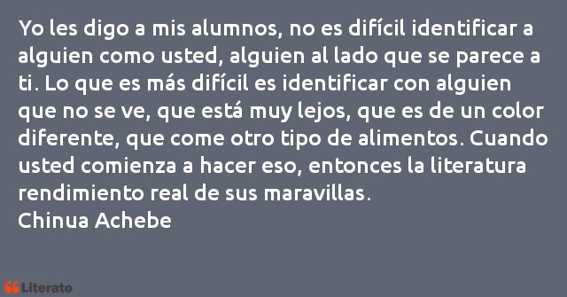 Frases de Chinua Achebe