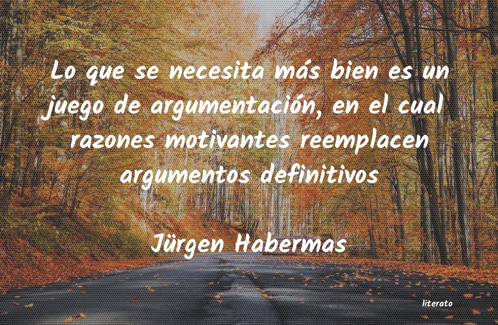 Jürgen Habermas: Lo que se necesita más bien e