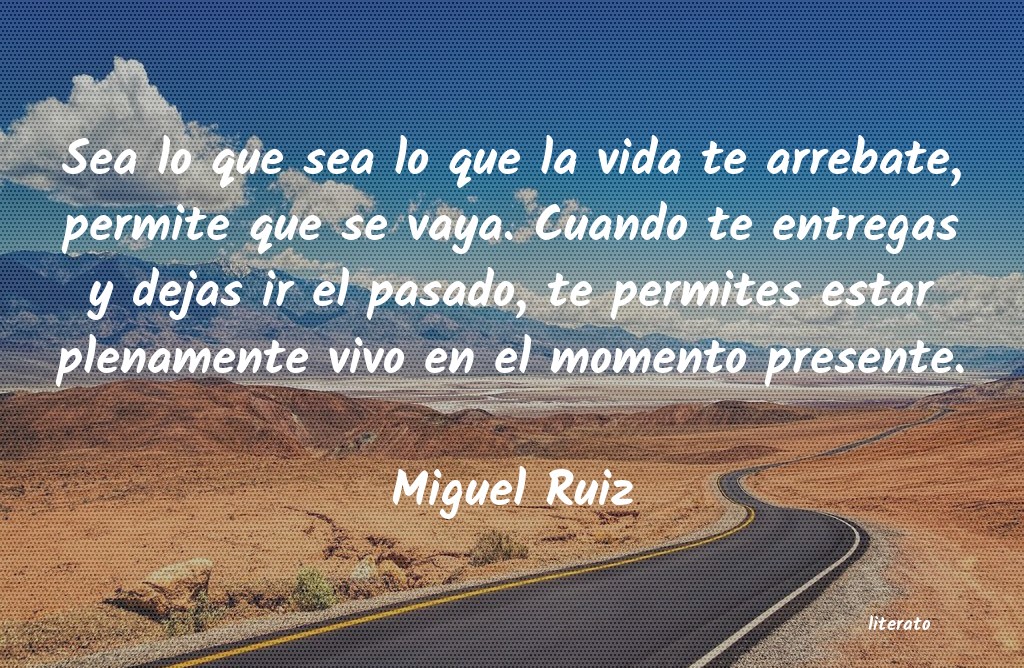 Miguel Ruiz: Sea lo que sea lo que la vida