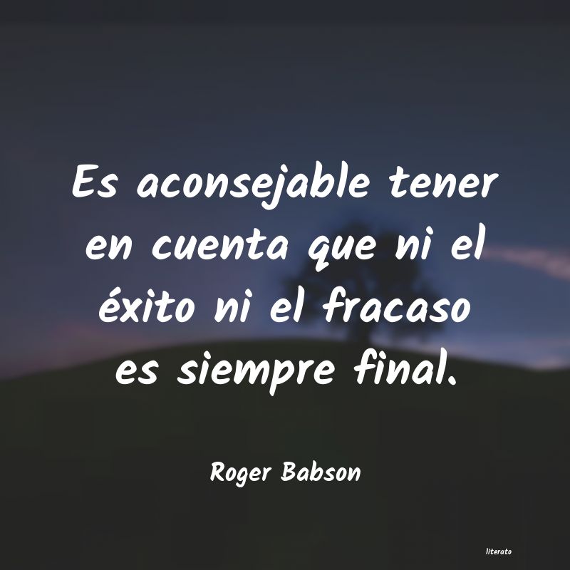 Frases de Roger Babson